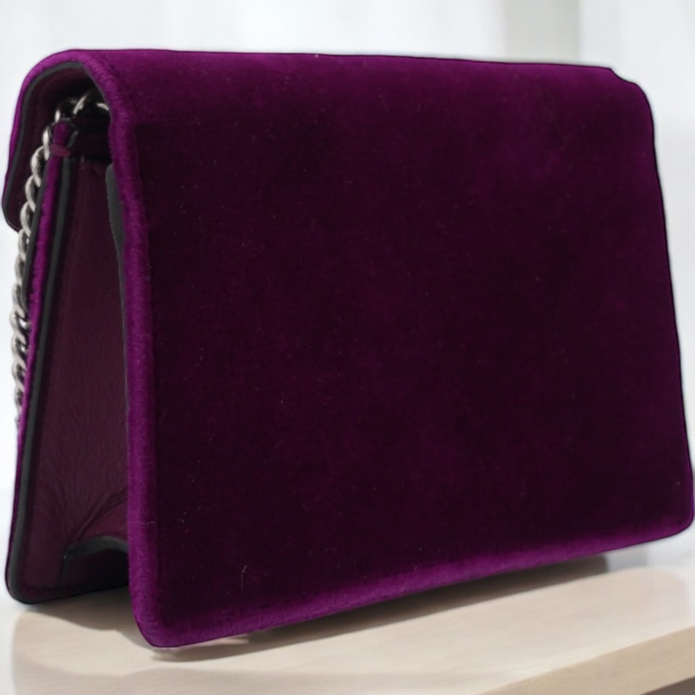 Gucci Velvet Super Mini Dionysus Shoulder Bag EUC! With Box, Dustbag, & Ribbon! - Picture 8 of 16